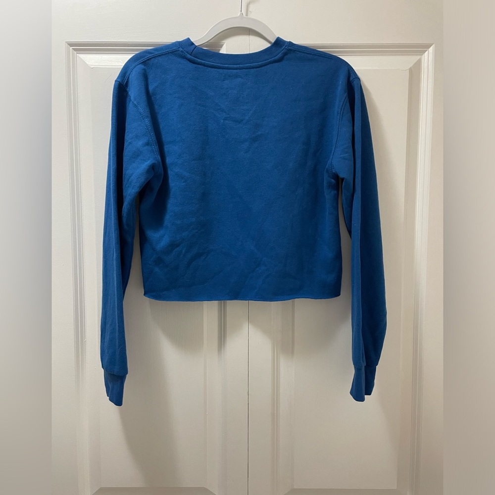 Happy Hanukkah Printed Crop Fleece Lined Shirt Cotton Blend Small Holidays - Picture 4 of 4